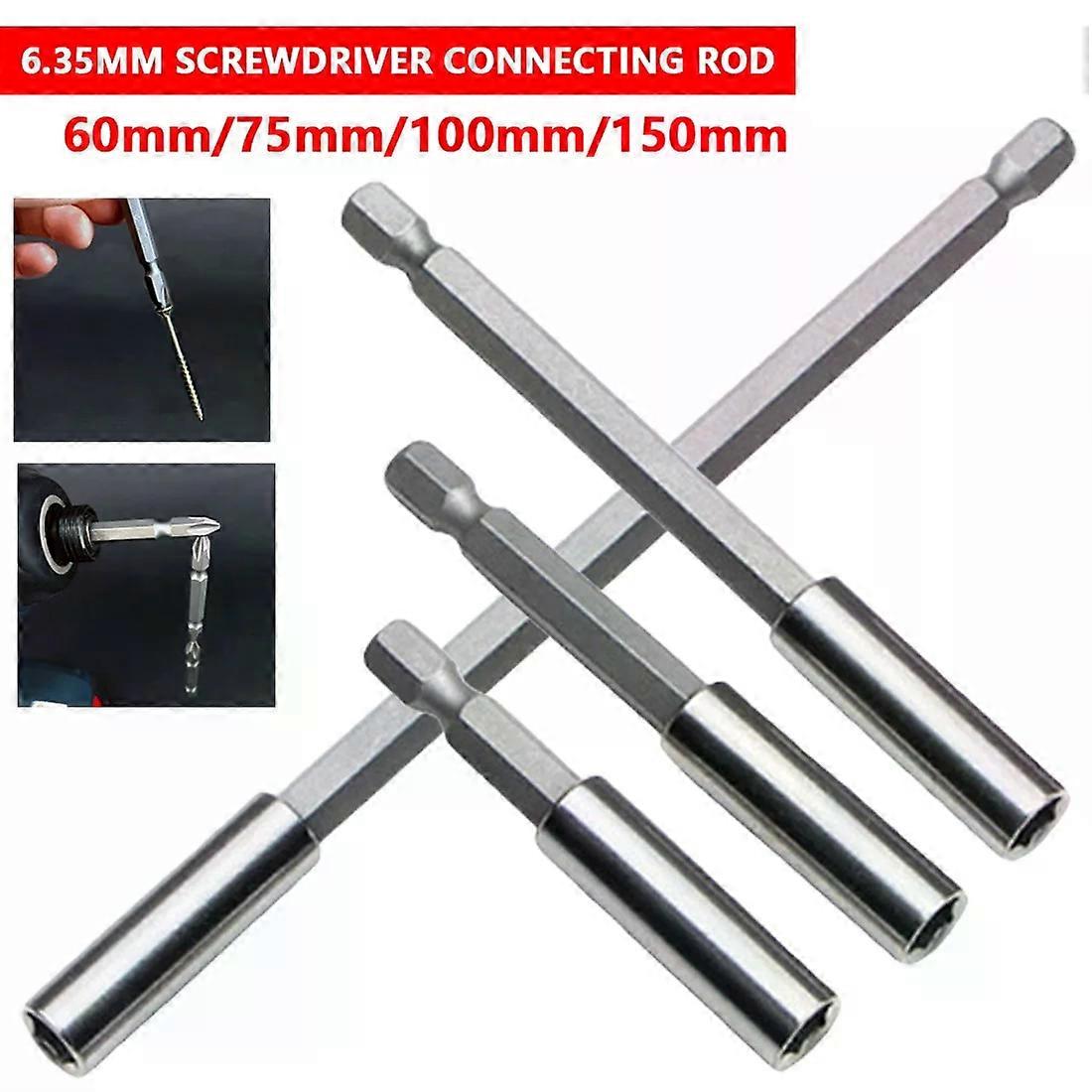 Extensions Quick Change Extension Bit Set 1/4" Hex Rod Shank Long Handle Screwdriver Tip Holder Hand Tool