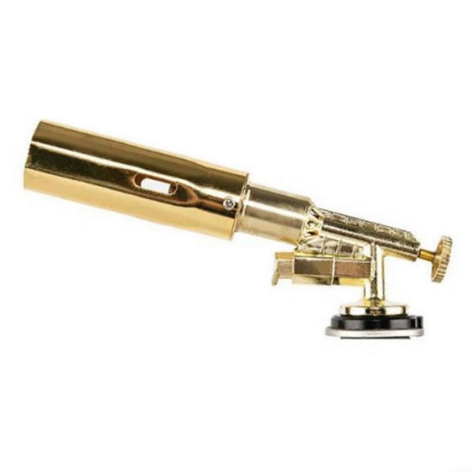 Butane Torch with Adjustable Flame Control,  Copper Alloy Head for Cooking, BBQ, Baking, Soldering