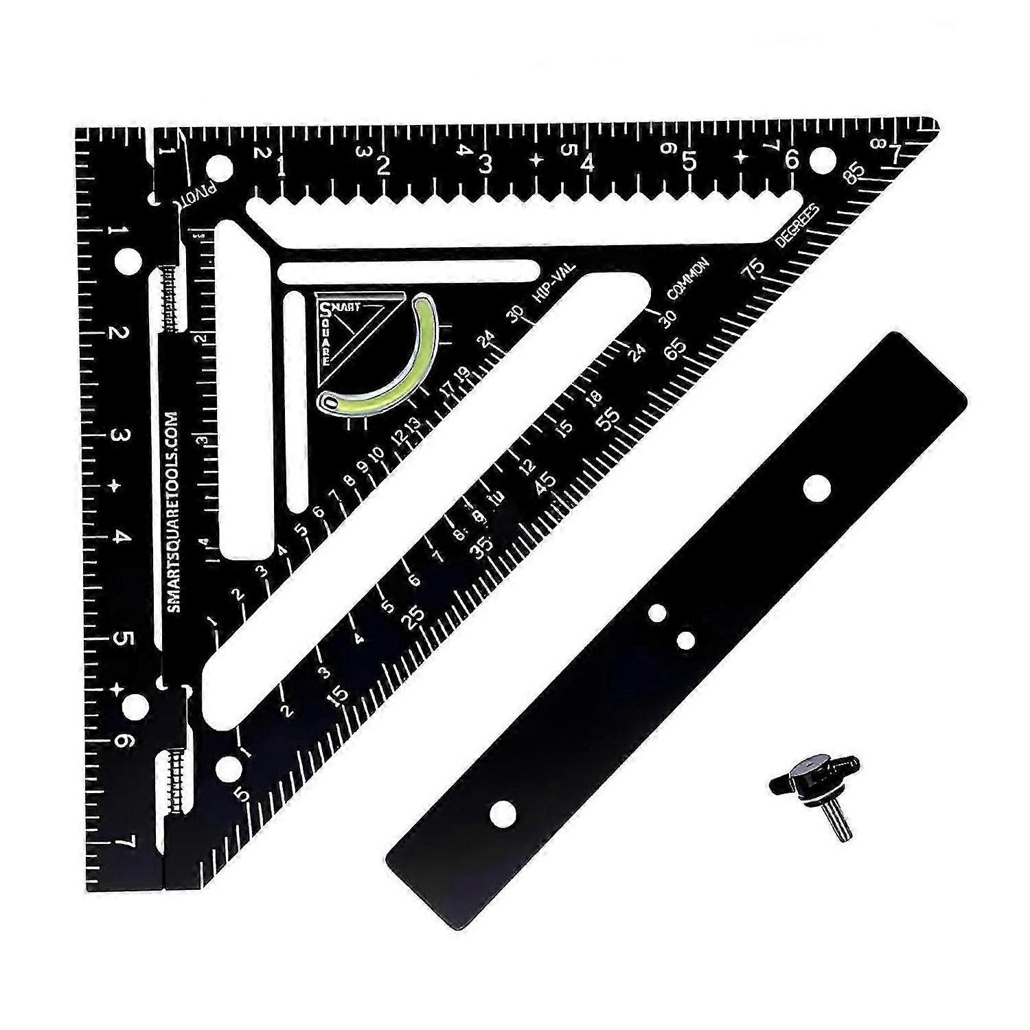 Adjustable Squares Tool Woodworking Rafter Square with Level Aluminum Alloy Measuring Tool for Precise Marking Layout