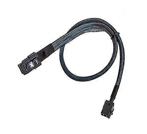 Mini SAS 36Pin SFF8087 to SFF8643 Internal Server Cable 12Gbps 0.5m Black Mesh