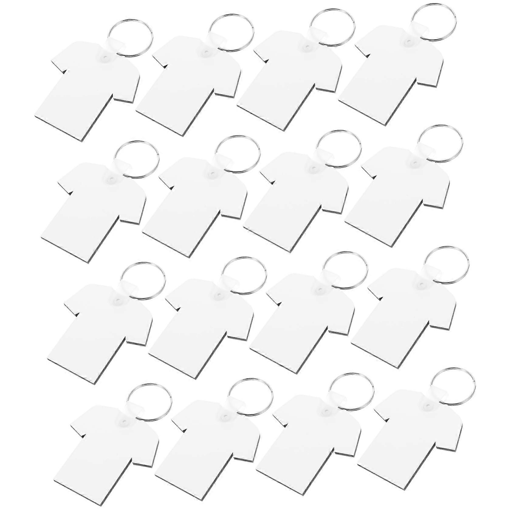 40pcs DoubleSided Sublimation Keychain Blanks for Crafts Full Color Transfer Custom Keepsake Design
