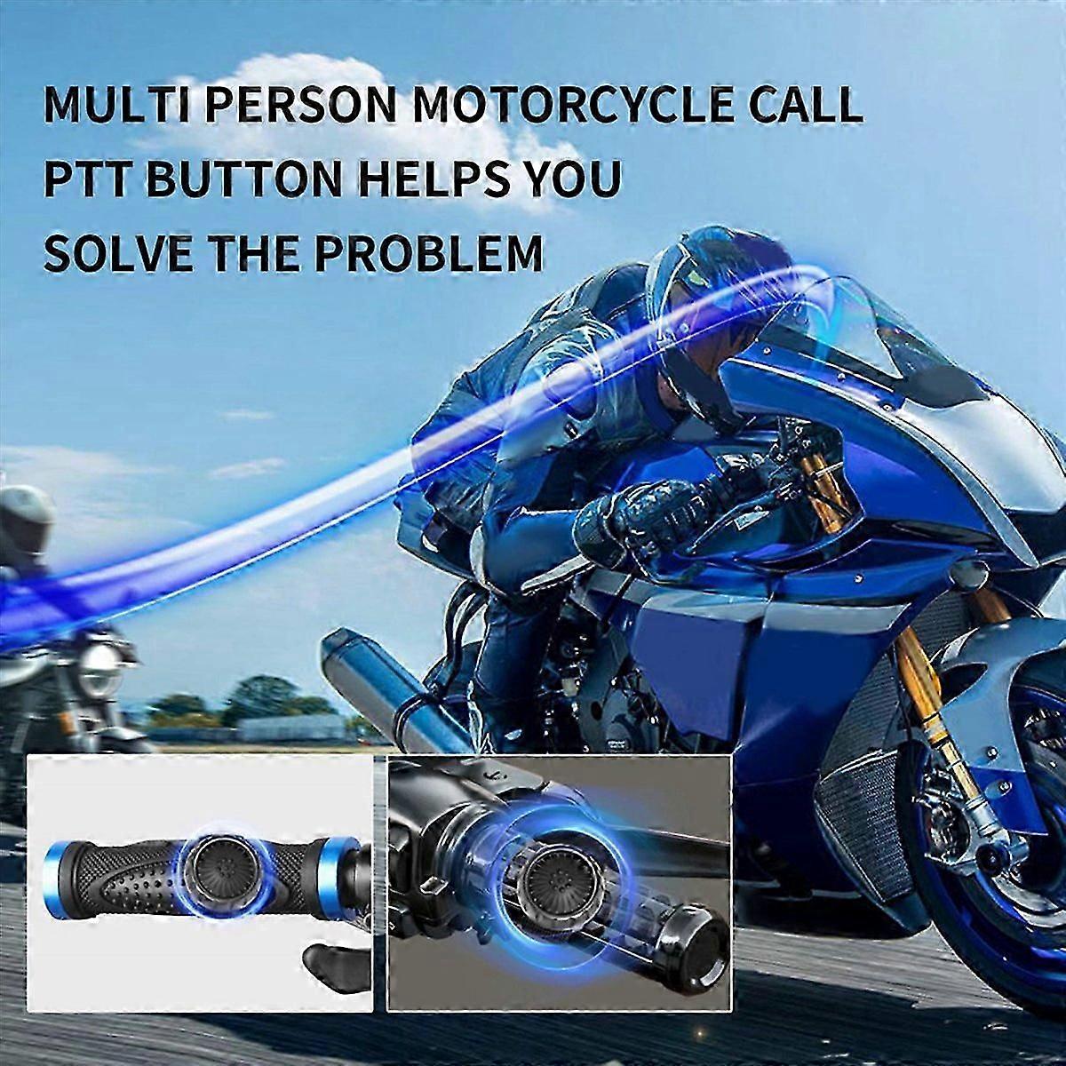 4X Wireless Bluetooth PTT Walkie Talkie Control Button with Adjustable Strap for IOS Android Smartph