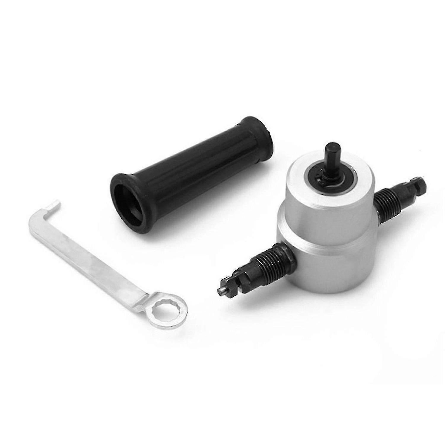 Double-headed metal gear cutting tool saw drill