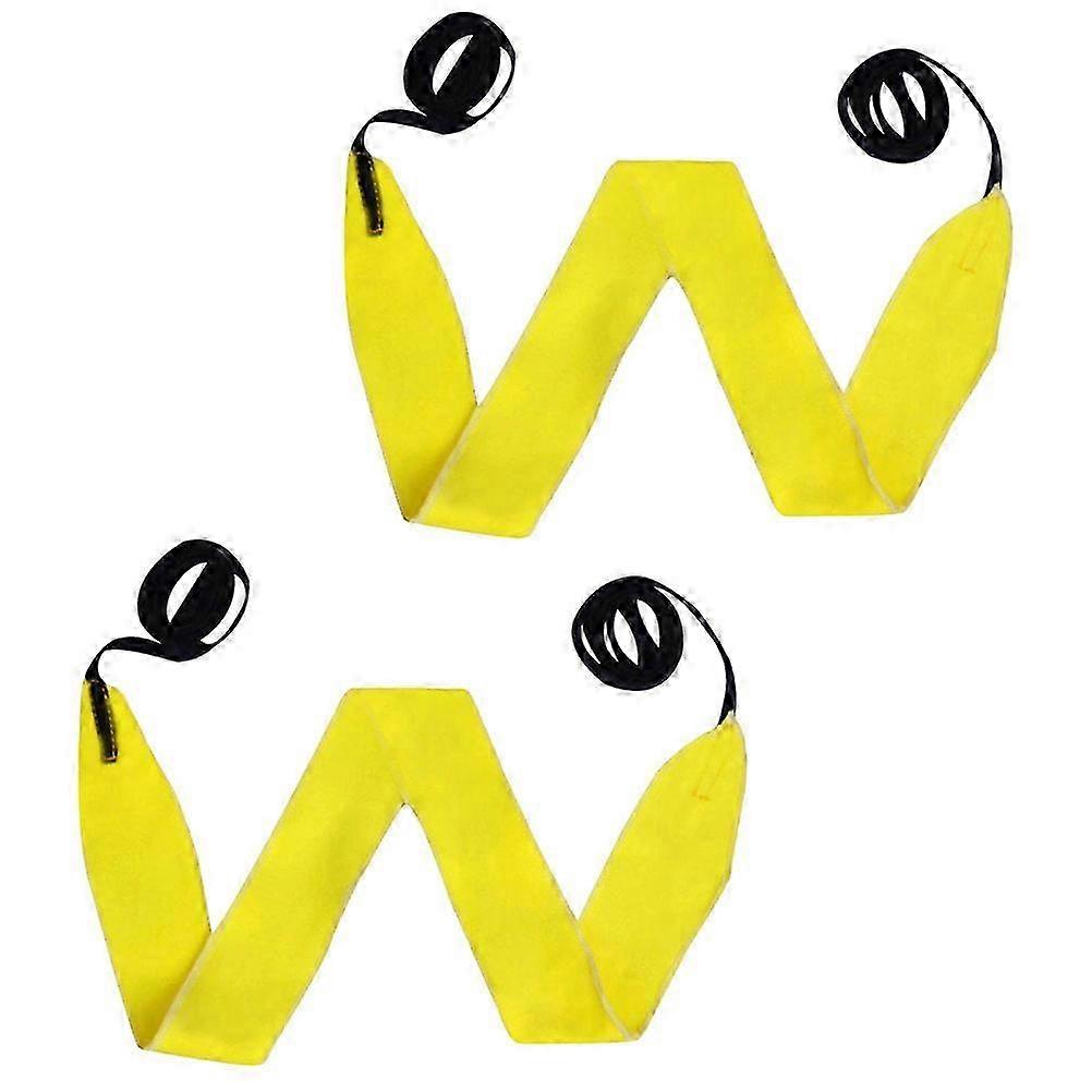 2Pcs Small Flute Cleaning Cloth for Instrument Maintenance Yellow Microfiber