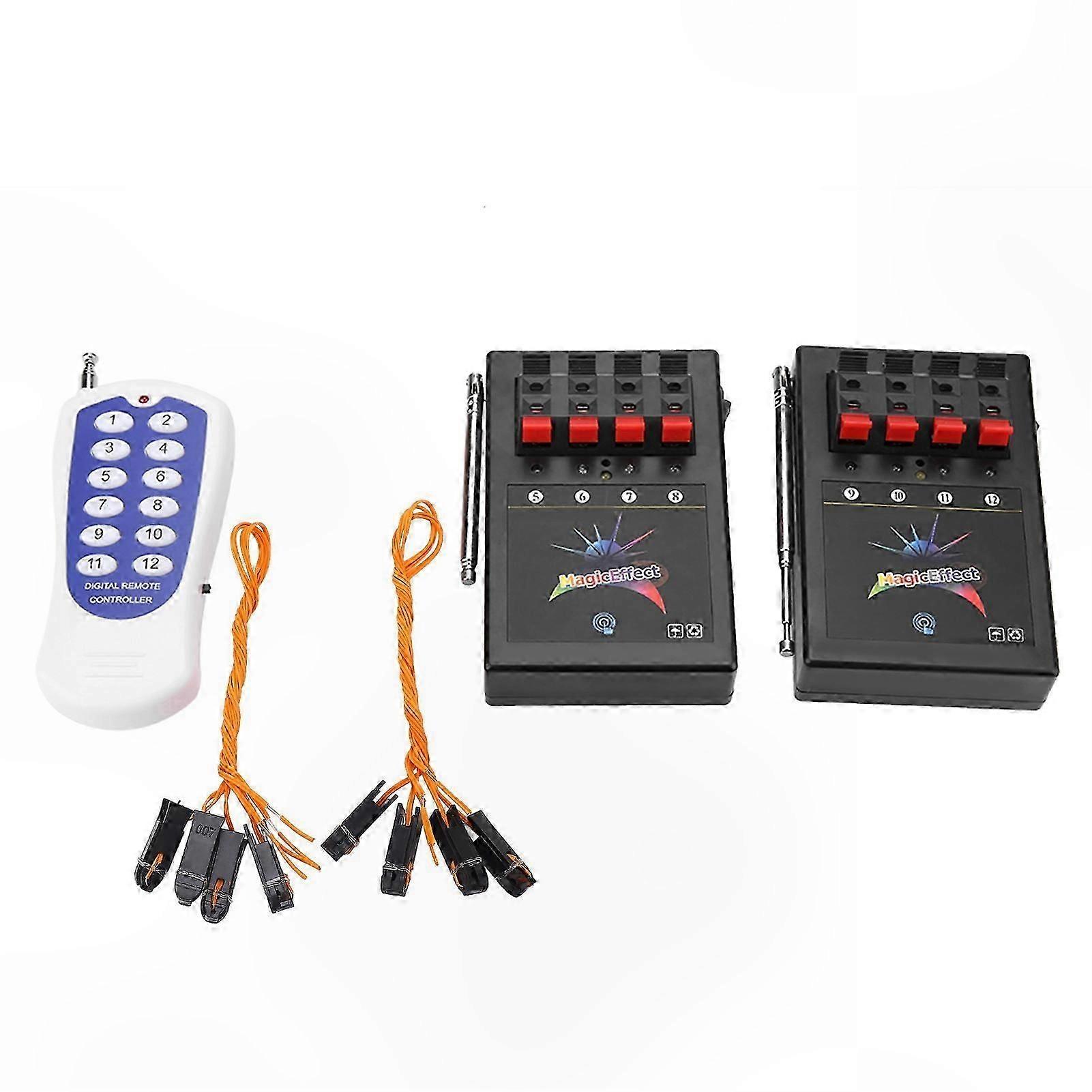 12-Channel Wireless Fireworks Ignition System with Remote Control for Professional Use
