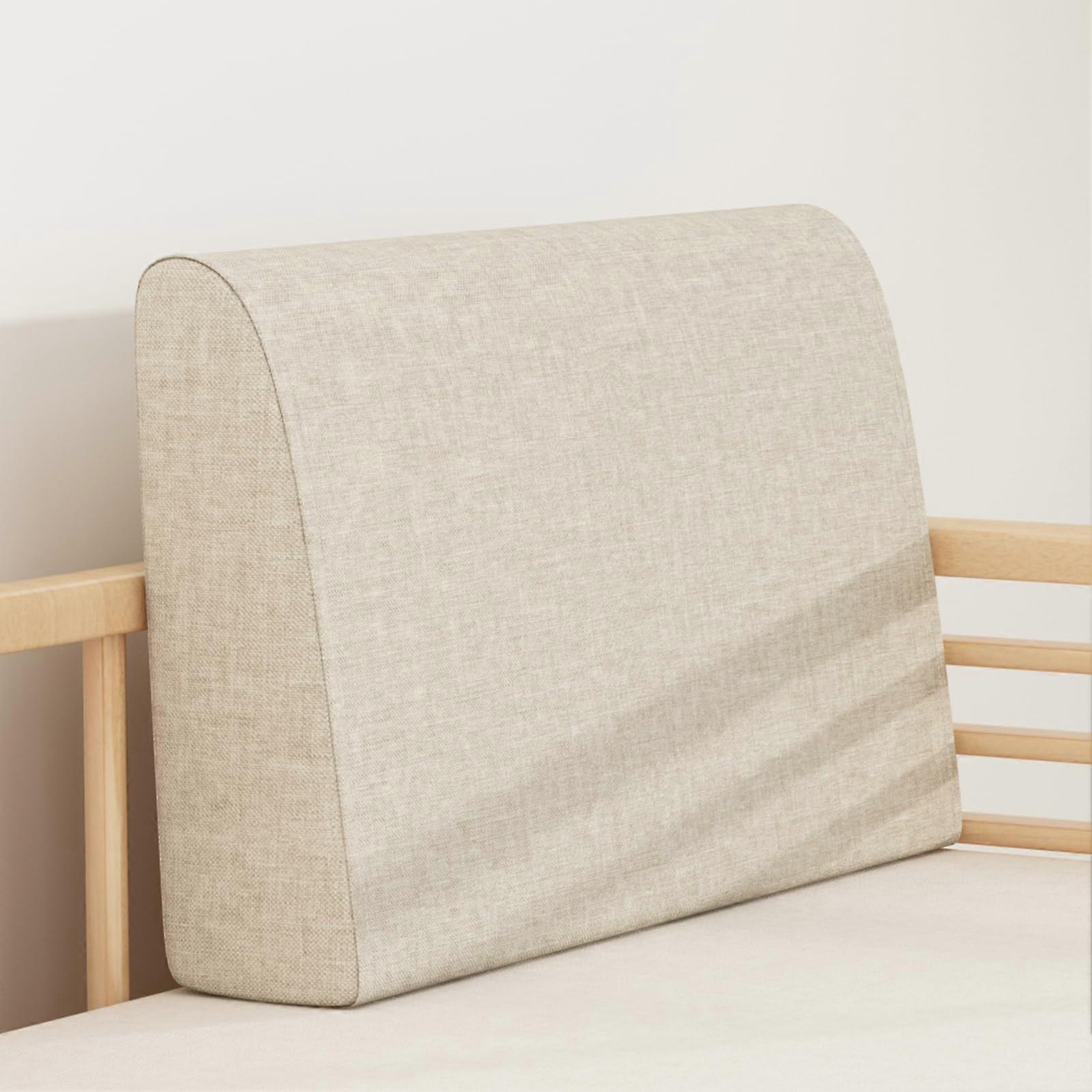 Lumbar Support Pillow with Density Foam Core, Ergonomic Backrest Cushion for Chair Sofa Bed