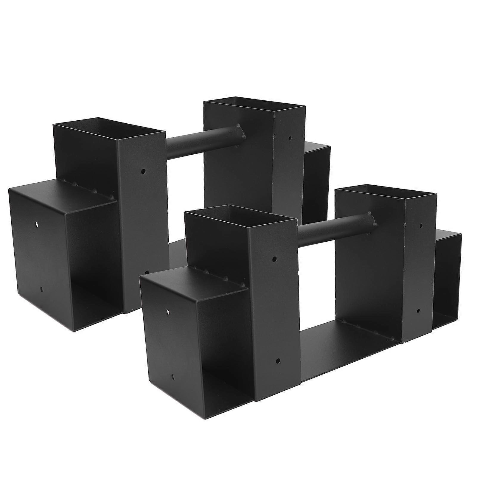 2Pcs Adjustable Firewood Rack Brackets for Indoor and Outdoor Log Storage, Elevated SpaceSaving Design