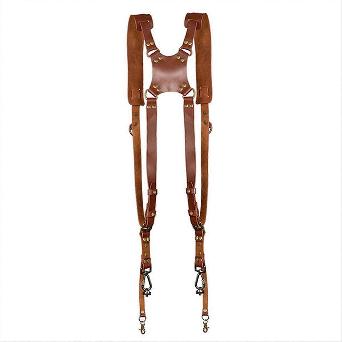 Shoulder camera strap for DV digital SLR camera brown