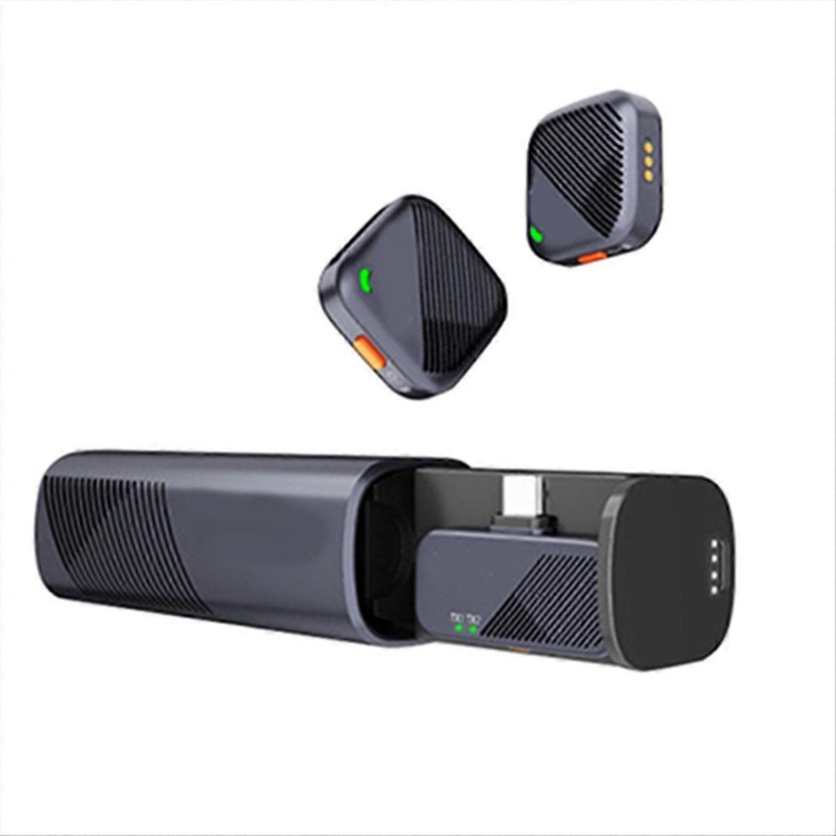 Mini Microphone 2.4GHz Wireless Microphone System Receiver for Vlog A