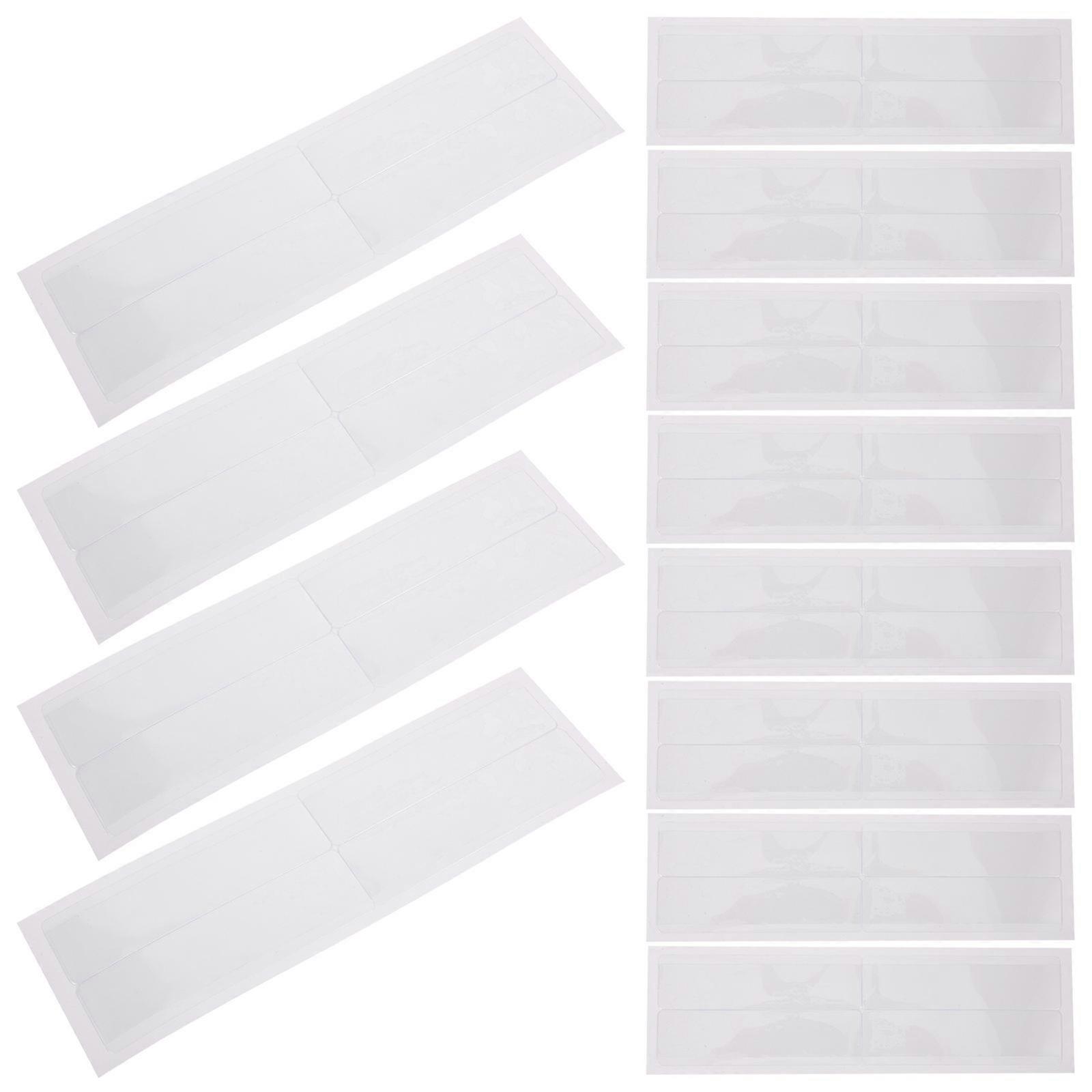 Adhesive Label Pockets Clear Plastic Label Holders for Storage 2Sets