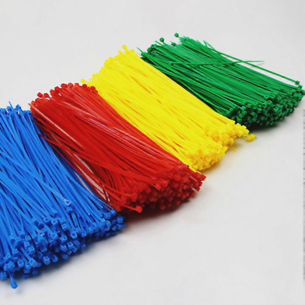Wire Tie Wrap Self-Locking Cable Ties for Wire Use 1000Pcs Yellow