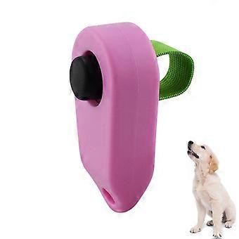 Clicker für Hundetraining mit klarem Ton zur Verhaltensverstärkung bei Welpen und Katzen, pink, handlich