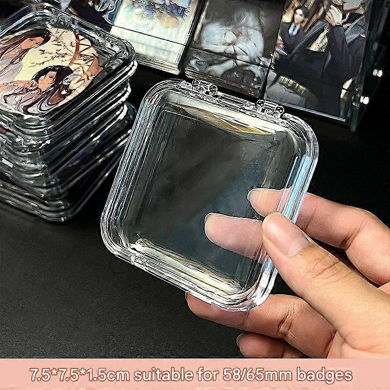 Acrylic Badge Protector, Transparent Sealed Desktop Display