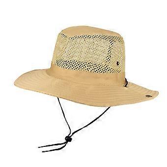 Atmungsaktiver Netz-Bucket-Hat für Damen und Herren – Breite Krempe, Sonnenschutz, faltbar, geeignet für Outdoor-Aktivitäten wie Angeln, Wandern und Strandbesuche