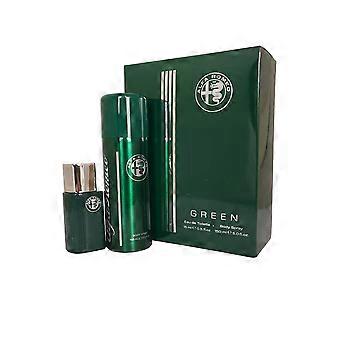 Alfa Romeo Green for Men Eau de Toilette Spray 15 ml, Körperspray 150 ml