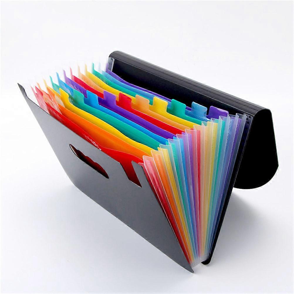 School Supplies Portable File Folder for Files Holding 12 Layer Folder