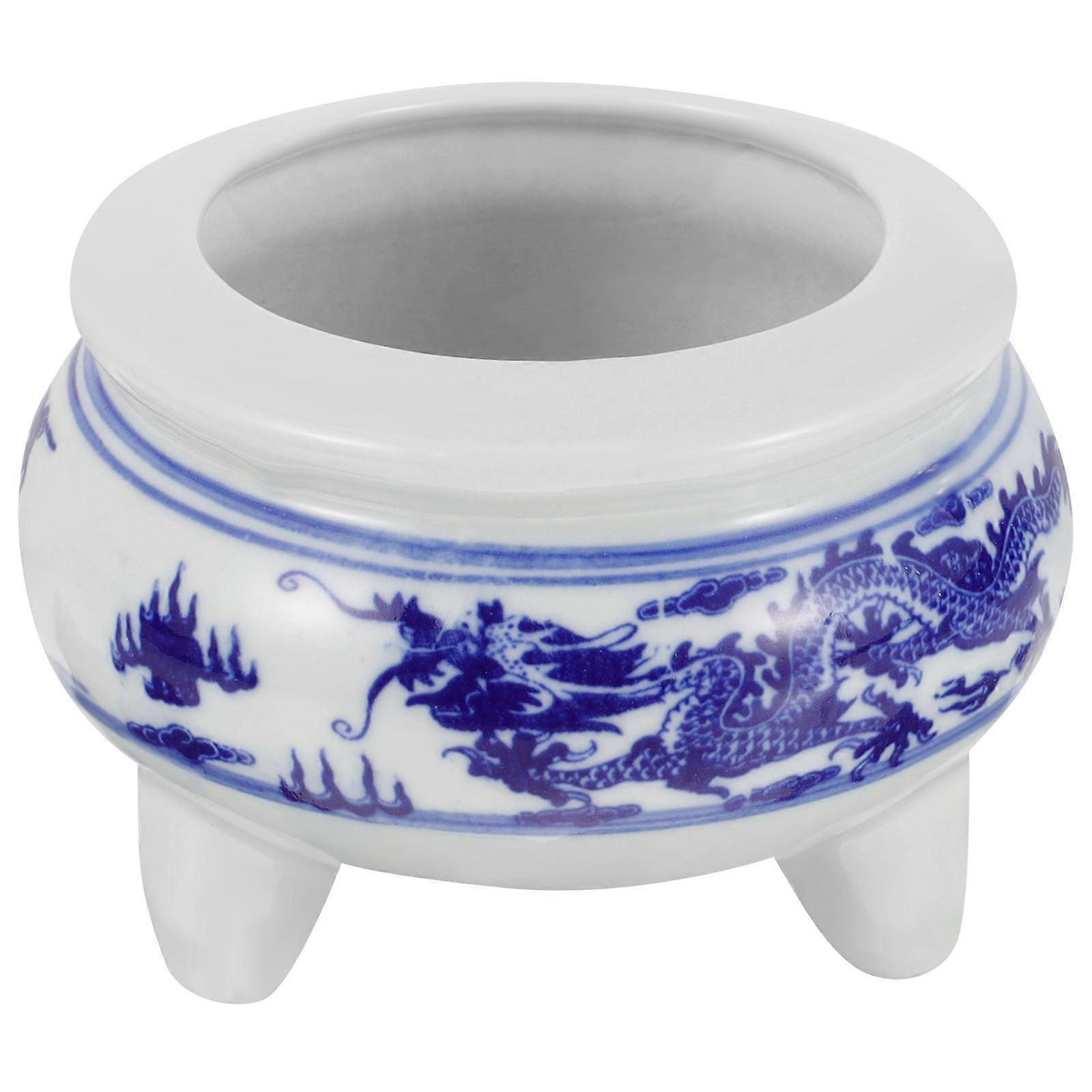 Home Ceramic Incense Burner Dragon Pattern 3Pcs Collection