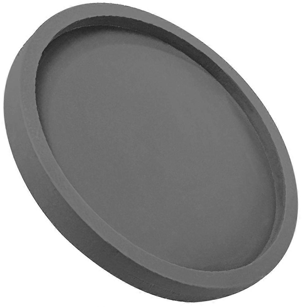 Grey Plant Pot Tray Round Shape for Storage Durable Plastic
