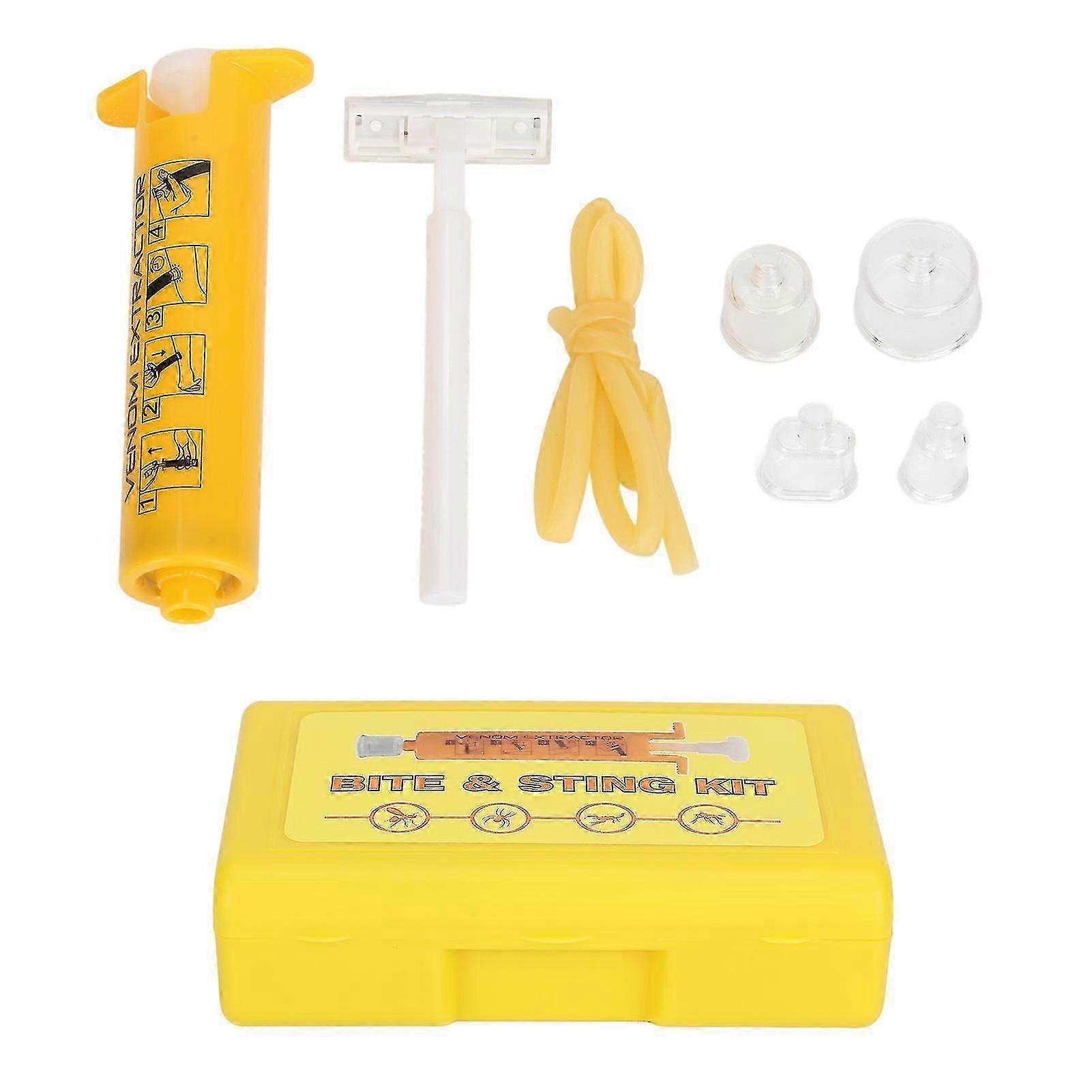 Bite Sting Extractor Kit Suction Tool Pump Insect Bug Bee Snake First Aid Fast Emergency compatible with Hiking Backpacking Camping