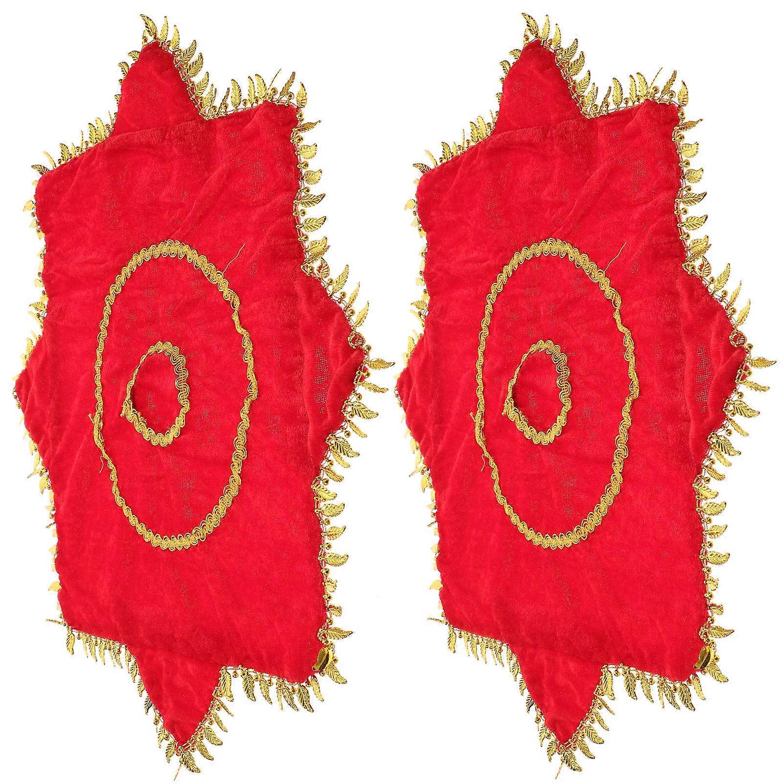 Dance Handkerchief Stage Performance Prop for Performance 2Pcs Octagonal Towel