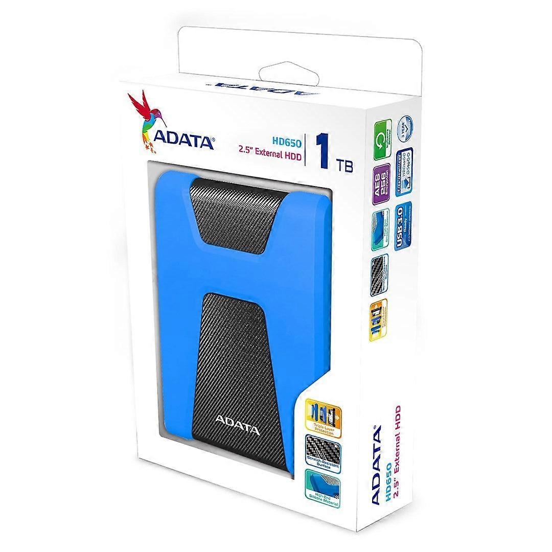 Adata HD650 Extern Hårddisk 1000 Gb Blå