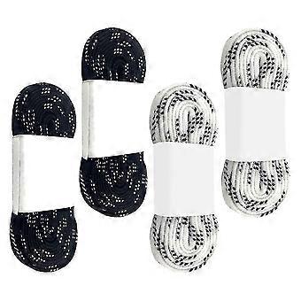 Ski Shoelaces Tied and Tight compatible with Ski Boots Cotton and Polyester Wear-Resistant with 2 Pairs