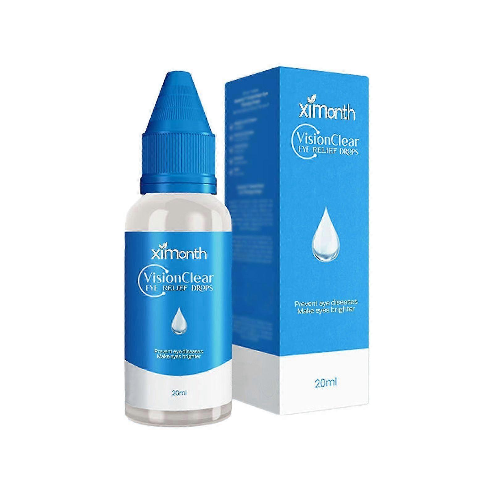 Gouttes oculaires VisionClear, soulagent la sécheresse, les rougeurs et les démangeaisons oculaires, améliorent la vision, 20 ml, nouveau
