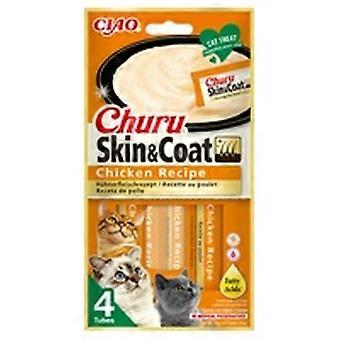 Chicken churu for cats - skin and hair 4 sticks of 14g