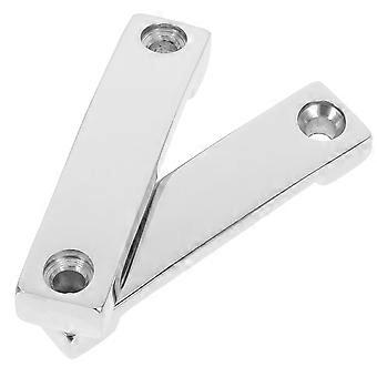 2pcs Stainless Steel Boat Mounting Saddle Connector - Marine Webbing Pressure Plate Deck Fitting Lashing Strap Retaining Bracket