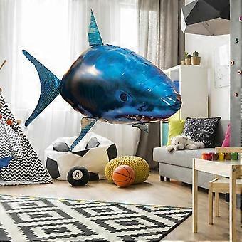 Requin Ballon Télécommandé Volant – Jouet RC En Nylon Avec Hélium – Bleu