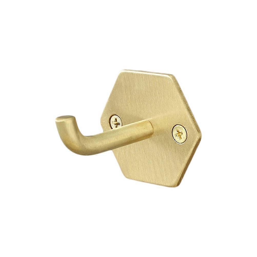 Durable Hooks Brass Wall Hanger for Hanging Items 2Pcs Waterproof Multifunctional