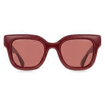 Gucci GG1828S 003 Vollrand-Sonnenbrille für Damen, bordeauxrot, quadratisch, UV-Schutz, Original