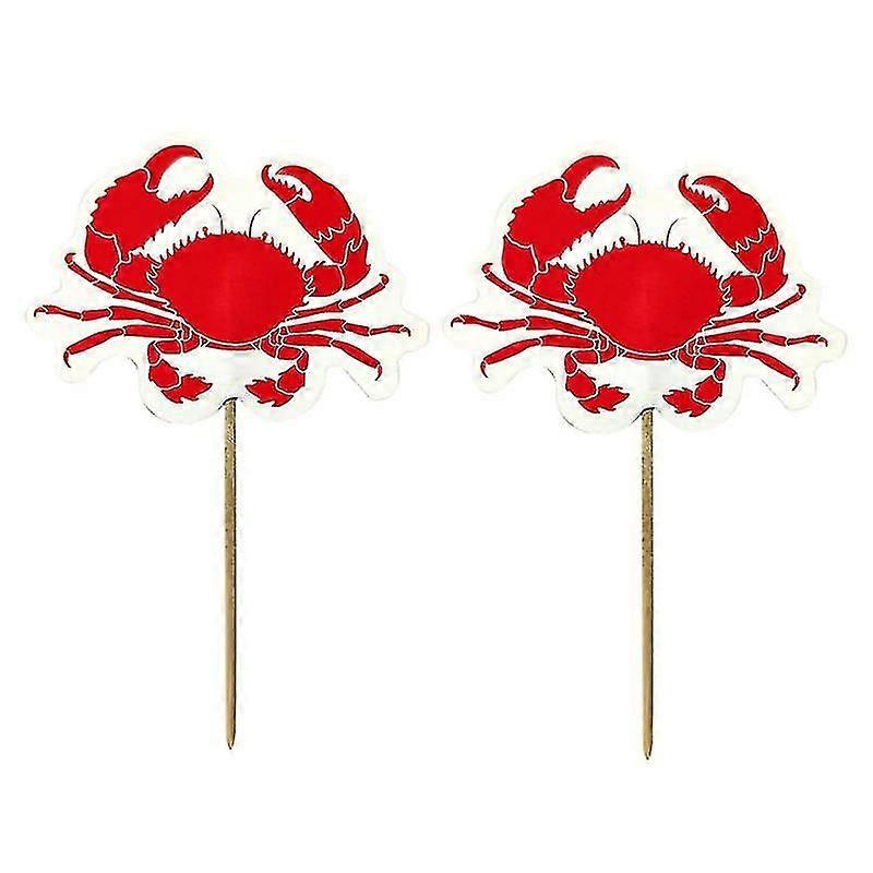 48pcs cake decorations , Crab Cake Topper