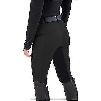 Calças equestres femininas elegantes e estilosas com alta elasticidade e leggings laváveis, projetadas para exercícios de fitness e corrida
