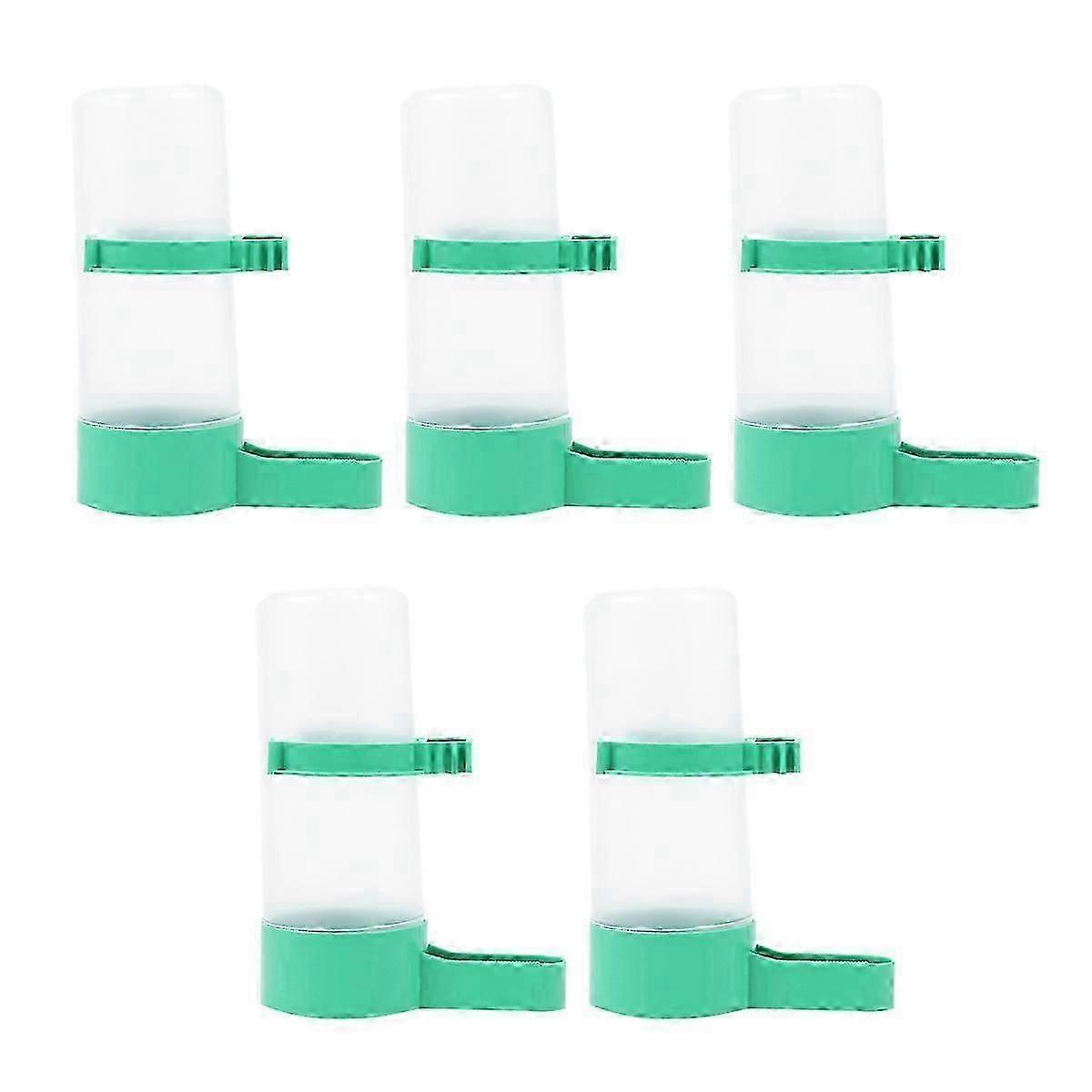 5PCS Medium Birds Feeder Drinker with Automatic Drinking Water Sprinkler Proof Bird Cup