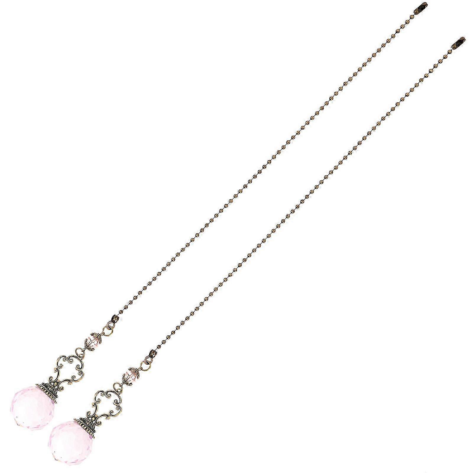 2pcs Ceiling Fan Pull Chain Replacement Pull Chain Pendant Extension Decorative Chain Supply