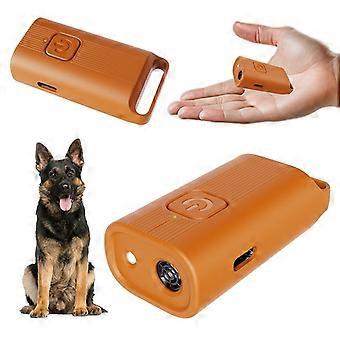 Dispositivo ultrassônico para dissuadir latidos de cães, ferramenta portátil, segura e eficaz para treinamento anti-latido, para uso interno e externo, laranja.