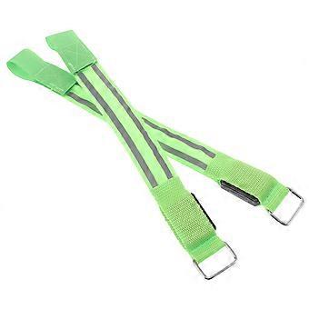 2pcs Bandes de bras réfléchissantes à LED pour la course en plein air Sangles de sécurité haute visibilité Bandes de bras légères Sangles de bras confortables pour la marche nocturne