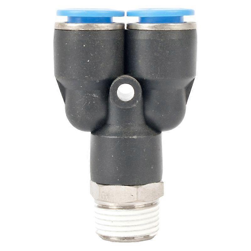 Pu Hose Fitting Y Joint 10mm-3/8 M - 2 Pack