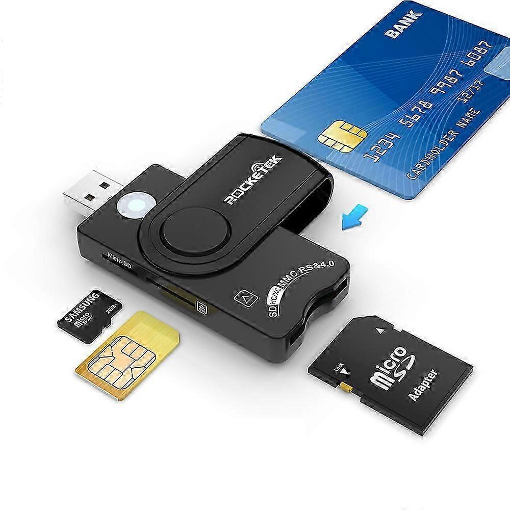 USB3.0 tax filing IC smart card reader SD/TF/SIM card multi-function reader