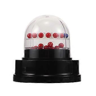 1 Conjunto de Máquina Elétrica de Bolas da Sorte com Agitação, Mini Máquina de Bingo com Bolas, Jogo de Escolha de Números da Sorte para Festas