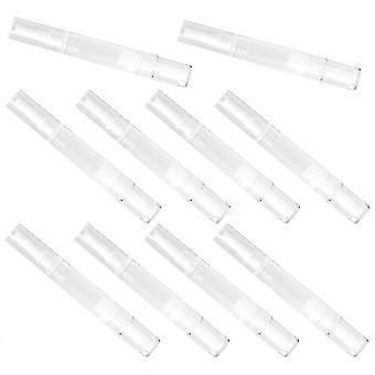 Transparent Cosmetic Container Pen for Storage Use 10Pcs with Brush Tip