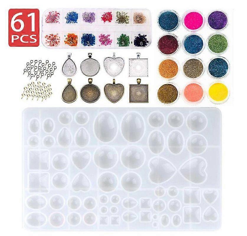 Time gem jewelry drop gum mold set - 61/set
