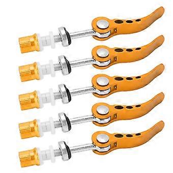 Lot de 5 colliers de serrage pour tige de selle  dgagement rapide, en alliage d'aluminium, durables, pour vlo,  engrenage fixe, universels, dors