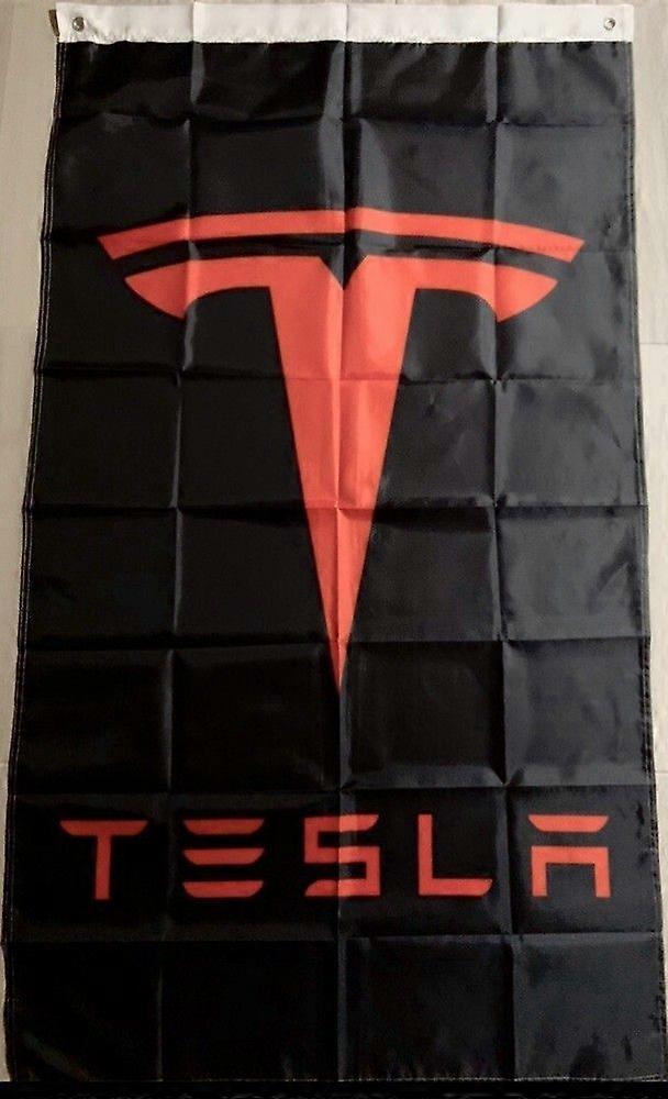 TESLA FLAG BANNER ZE0533