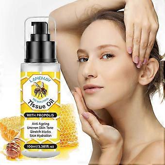 Bee Beautiful Tissue Oil, Anti-Aging-Wunder-Feuchtigkeitsserum, für einen ebenmäßigen Teint, reduziert Dehnungsstreifen, stärkt die natürliche Haut und spendet intensive Feuchtigkeit.