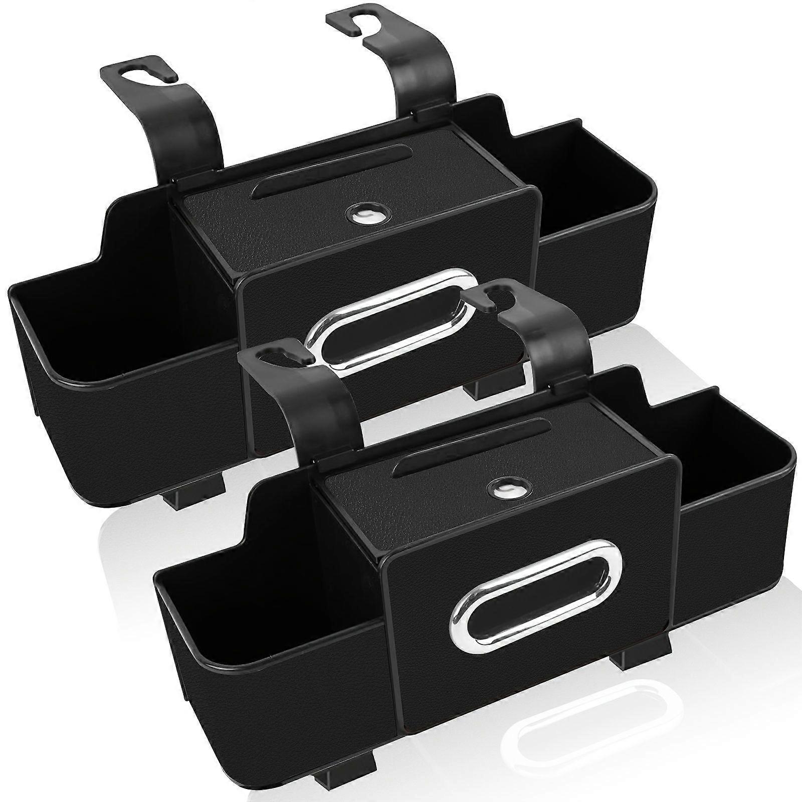 Rectangular Plastic Tissue Box Holder, Multifunctional Storage Organizer for Living Room Table