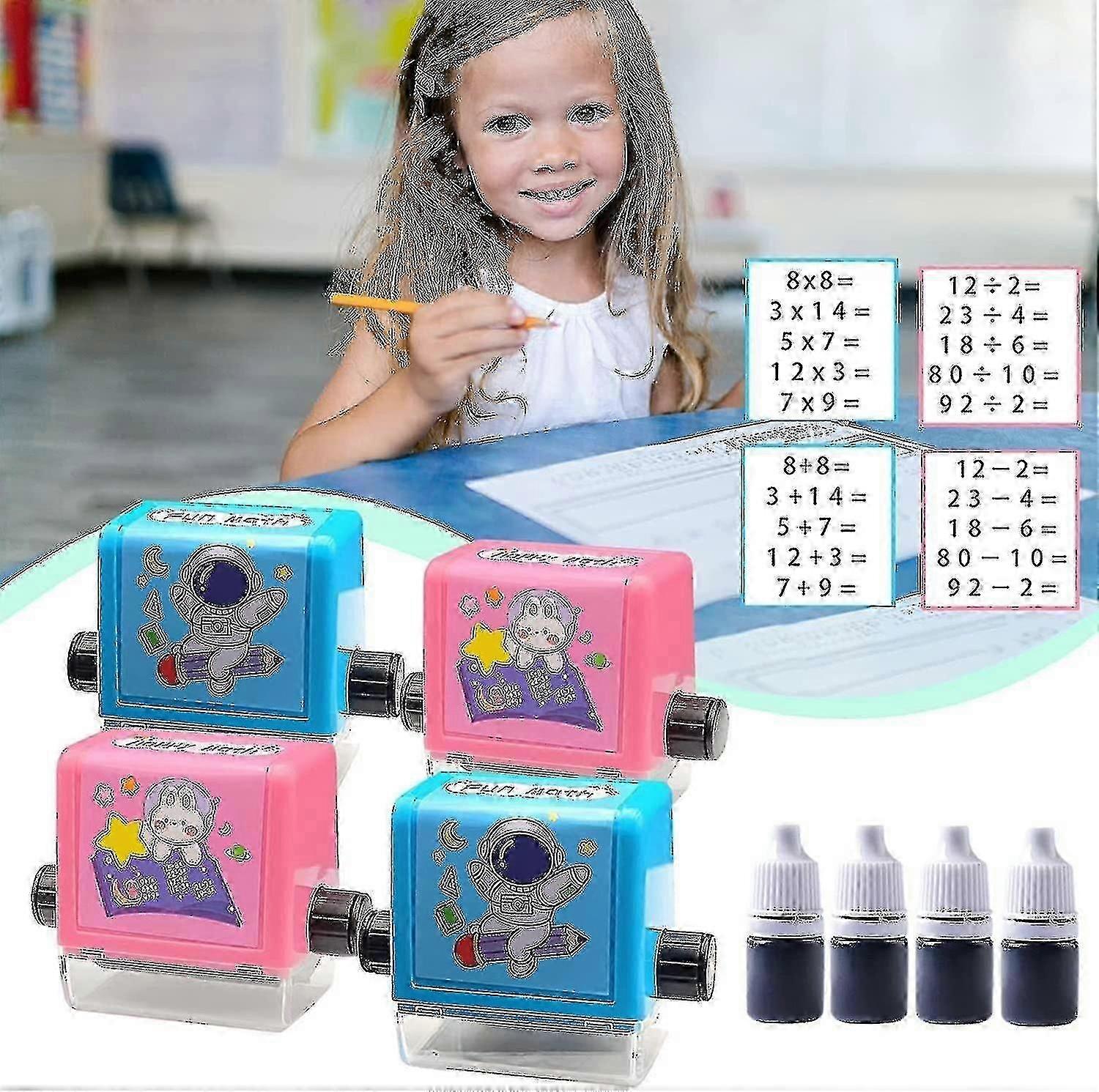 Digital teaching stamps for addition subtraction multiplication