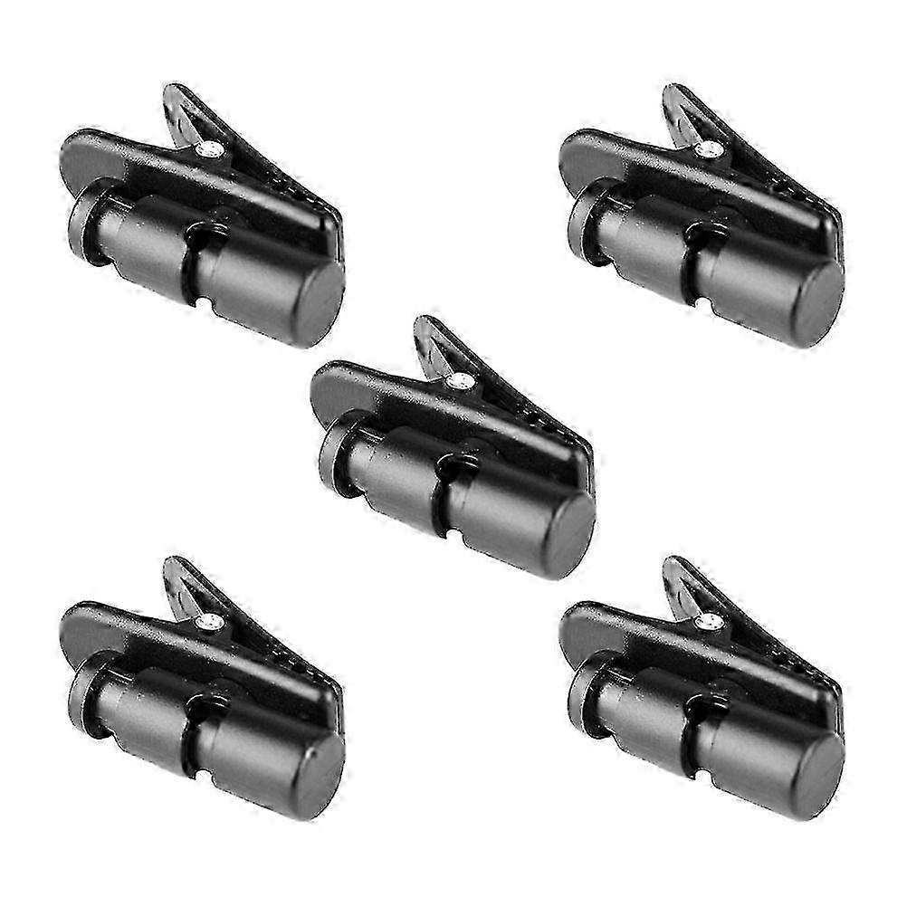 Earphone Wire Clips 5Pcs Black ABS Cable Management Fixing Tool