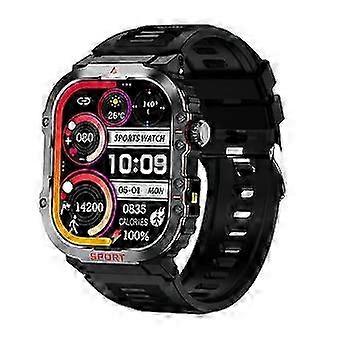 Smartwatch voor mannen met Bluetooth-bellen, 2,01 inch HD-touchscreen, waterdichte fitnesstracker voor Android en iOS